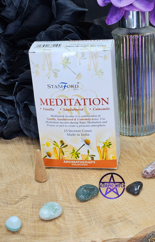 STAMFORD INCENSE CONES - MEDITATION 15 PACK