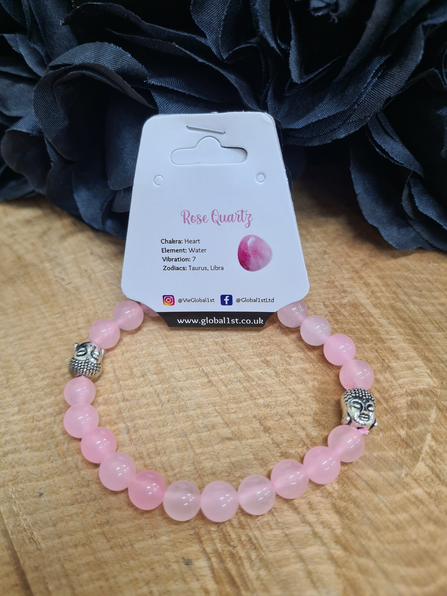 BUDDHA BRACELET - ROSE QUARTZ