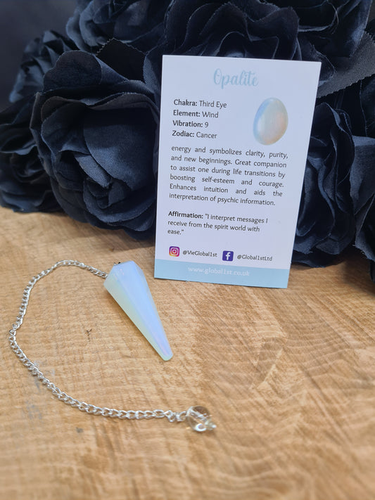 PENDULUM WITH CHAIN - OPALITE