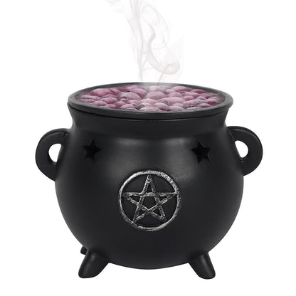 CAULDRON INCENSE CONE HOLDER - PENTAGRAM