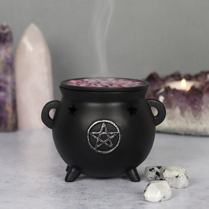 CAULDRON INCENSE CONE HOLDER - PENTAGRAM