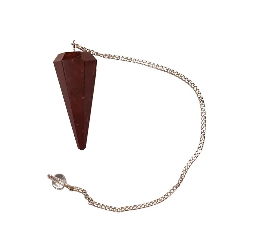 PENDULUM WITH CHAIN - RED JASPER