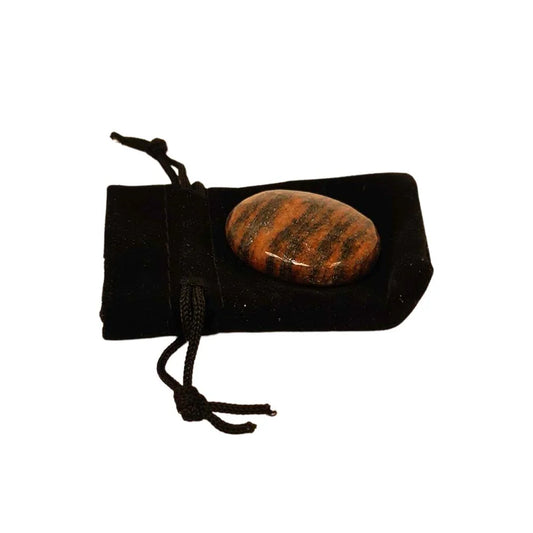 WORRY THUMB STONE - TIGER'S EYE